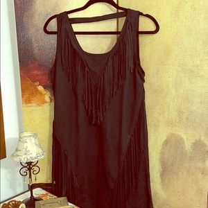 Black fringe dress. Have both a Size M & Size L